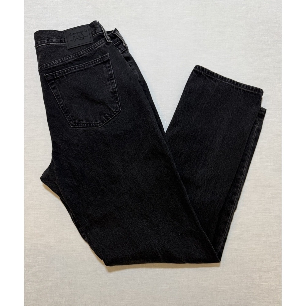 Abercrombie & Fitch Authentic Rigid Denim Loose Men's Size 30x34 Zipper Fly NWT